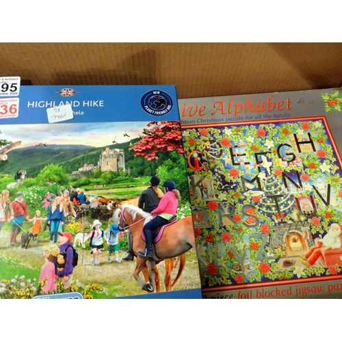 1195 - Collection of mixed jigsaws. Not available for in-house P&P