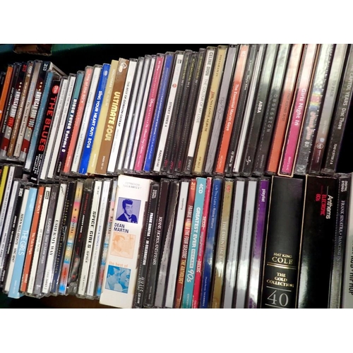 1201 - Box of CD's, including Pop and compilation. Not available for in-house P&P