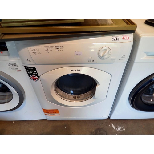 1713 - Hptpoint TVM570 Aquarius tumble dryer. All electrical items in this lot have been PAT tested for saf... 