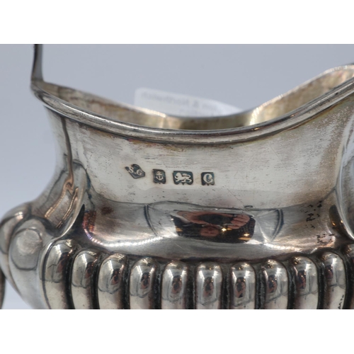 136 - Hallmarked silver cream jug y maker SG, Birmingham assay 1902, 189g. UK P&P Group 1 (£16+VAT for the... 