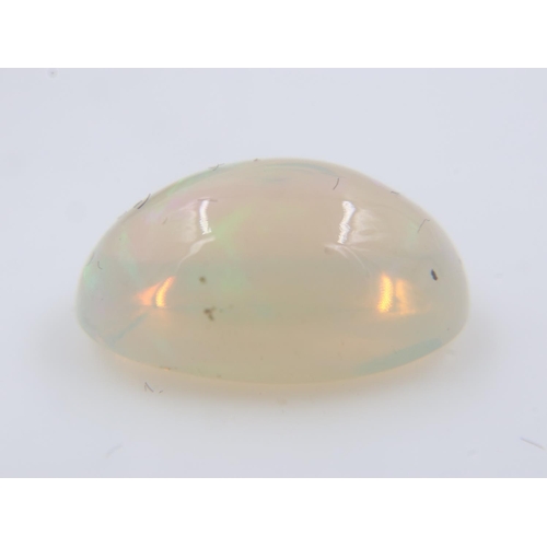 17 - 3.47cts natural oval shaped loose opal. UK P&P Group 0 (£6+VAT for the first lot and £1+VAT for subs... 