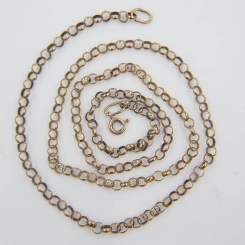 2 - 9ct gold neck chain, L: 60 cm, 8.2g. UK P&P Group 0 (£6+VAT for the first lot and £1+VAT for subsequ... 