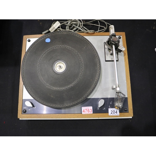 204 - Thorens TD160 turntable. All electrical items in this lot have been PAT tested for safety and have p... 