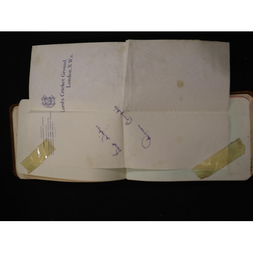 210 - 1940's autograph album, signatures include Dennis Compton and Irene Hervey. UK P&P Group 1 (£16+VAT ... 