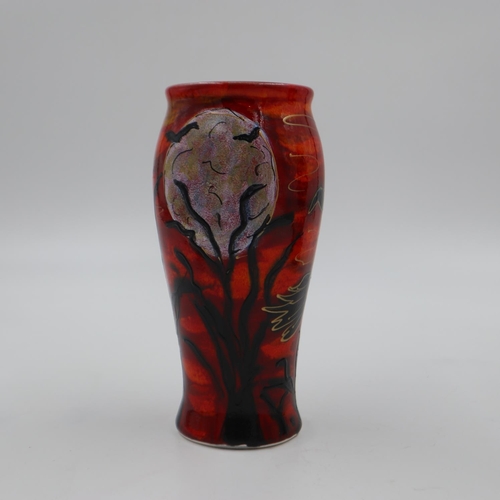 235 - Anita Harris witch vase, signed in gold, H: 20cm. UK P&P Group 2 (£20+VAT for the first lot and £4+V... 