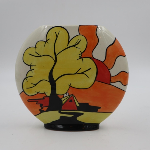 246 - Lorna Bailey vase in the Oakland design, slight restoration to base, H: 17cm, UK P&P Group 2 (£20+VA... 