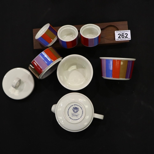 262 - Collection of Villeroy & Boch ceramics, in the 'Santiago' design by Sue Heaven, milk jug, lidded sug... 