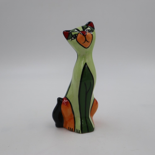 264 - Lorna Bailey cat, Elizabeth, H: 18cm. UK P&P Group 2 (£20+VAT for the first lot and £4+VAT for subse... 