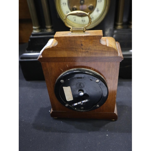 345 - Elliott mantel clock, retailed by G. Dimmer & Son, Chester, working at lotting up. UK P&P Group 2 (£... 