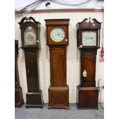 357 - George Lupton of Altringham 8-day longcase clock, with circular enamelled dial and subsidiary second... 