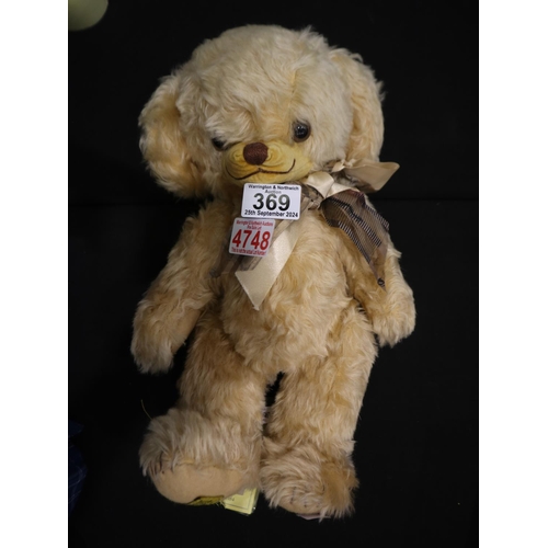 369 - Merrythought bear, Corn Silk Cheeky, 345/1000, H: 38cm. UK P&P Group 2 (£20+VAT for the first lot an... 