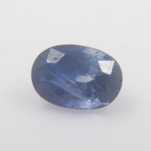 48 - 1.49cts natural oval cut loose blue sapphire. UK P&P Group 0 (£6+VAT for the first lot and £1+VAT fo... 