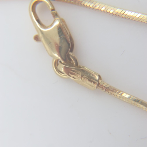 56 - 18ct gold fine neck chain, L: 46 cm, 4.9g. UK P&P Group 0 (£6+VAT for the first lot and £1+VAT for s... 