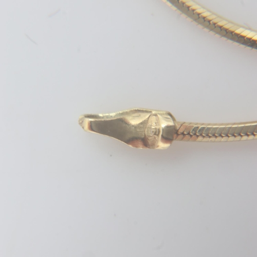 56 - 18ct gold fine neck chain, L: 46 cm, 4.9g. UK P&P Group 0 (£6+VAT for the first lot and £1+VAT for s... 