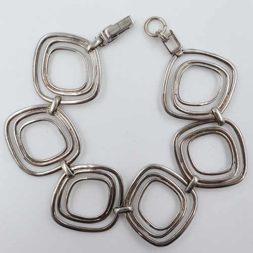 59 - Jasper Conran sterling silver bracelet. UK P&P Group 1 (£16+VAT for the first lot and £2+VAT for sub... 