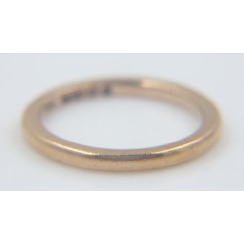 61 - 22ct gold wedding band, size P, 4.6g. UK P&P Group 0 (£6+VAT for the first lot and £1+VAT for subseq... 