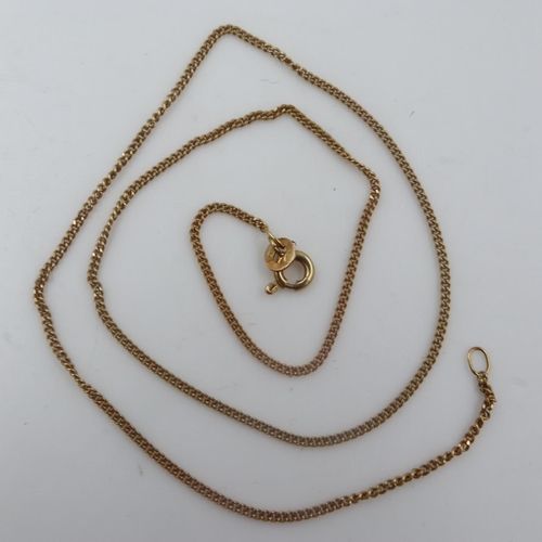 96 - 18ct gold neck chain, L: 38 cm, 3.1g. UK P&P Group 0 (£6+VAT for the first lot and £1+VAT for subseq... 