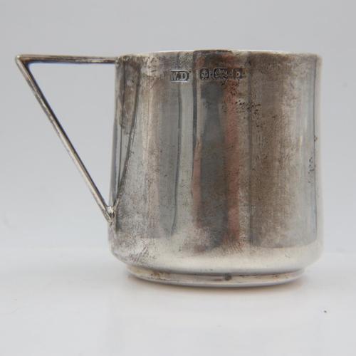 152 - Diminutive hallmarked silver jug in the Christopher Dresser manner, H: 44 mm, 30g. UK P&P Group 1 (£... 