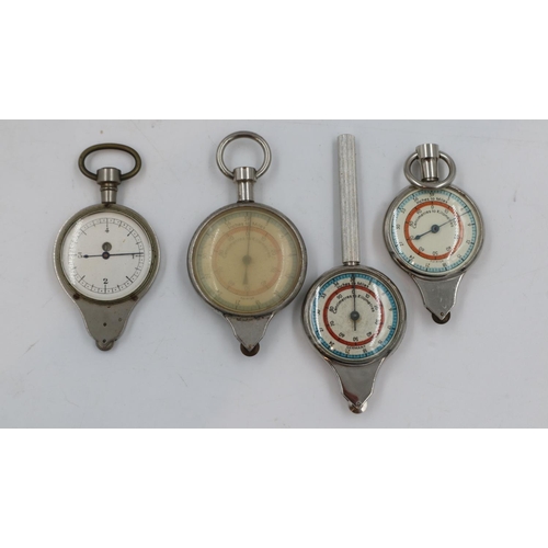 165 - Four vintage map distance measurers. UK P&P Group 1 (£16+VAT for the first lot and £2+VAT for subseq... 