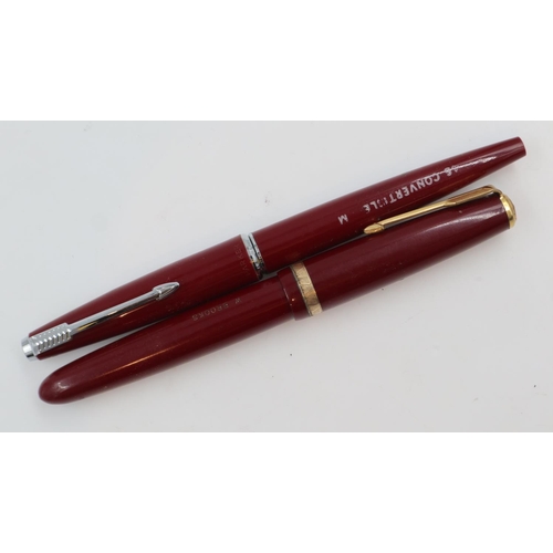 183 - Two Parker fountain pens with 14K gold nibs. UK P&P Group 1 (£16+VAT for the first lot and £2+VAT fo... 