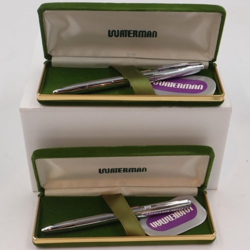 184 - Two new old stock boxed Waterman ballpoint pens, UK P&P Group 1 (£16+VAT for the first lot and £2+VA... 