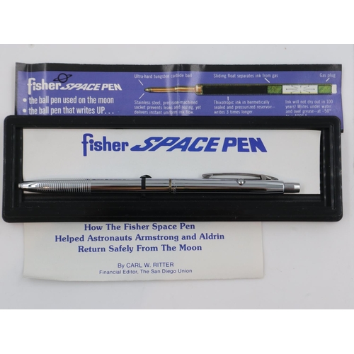 185 - Boxed Fisher Space Pen, (the first pen on the moon). UK P&P Group 1 (£16+VAT for the first lot and £... 