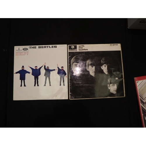 196 - Two mono Parlophone vinyl LPs With The Beatles and The Beatles (2). UK P&P Group 2 (£20+VAT for the ... 