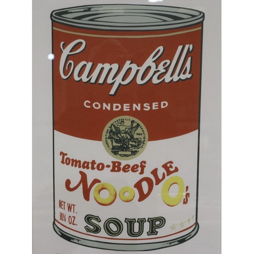 2038 - Andy Warhol (1928-1987): limited edition print, Noodle Soup, 912/3000, from the Leo Castelli Gallery... 