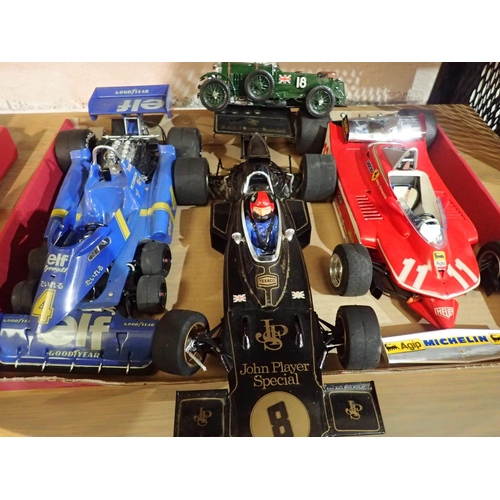 2029 - Three kit built 1/12 scale Formula 1 cars, good condition, may have some damage or parts missing, pl... 