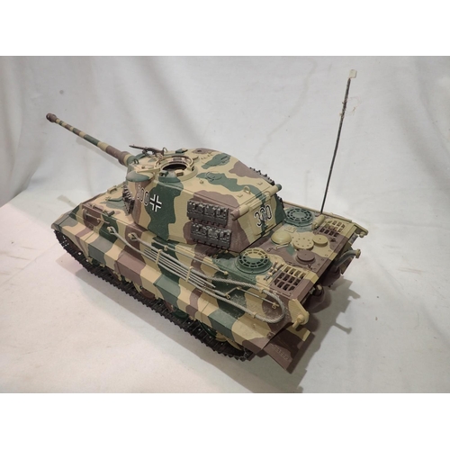 2030 - Tamiya 1/16 scale King Tiger tank, fitted DMD, unit, very good condition, may have some damage, miss... 