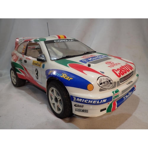 2032 - Kyosho radio controlled Toyota four wheel drive rally car, fitted with a Kyosho GS21 Glow engine, ve... 