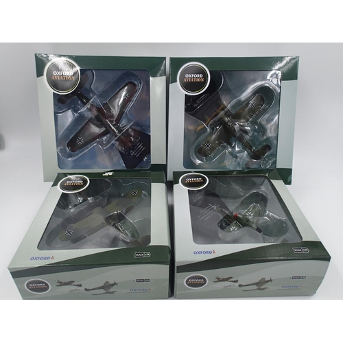 2076 - Four 1/72 scale Oxford Aviation diecast models in excellent condition. UK P&P Group 1 (£16+VAT for t... 