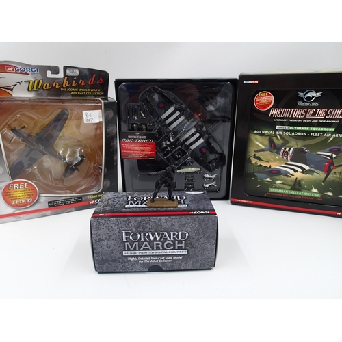 2079 - Three boxed Corgi diecast models to include Forward March, Warbirds and Predators of the Skies. UK P... 