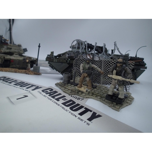 2086 - Mega Bloks Call of Duty #CNG87 and #06822, built to high standard and complete. UK P&P Group 2 (£20+... 