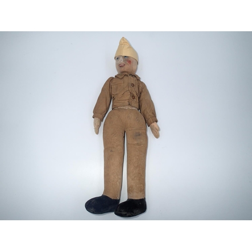 2089 - Vintage Merrythought plush toy solider, item is in playworn condition with no tears or rips to be se... 