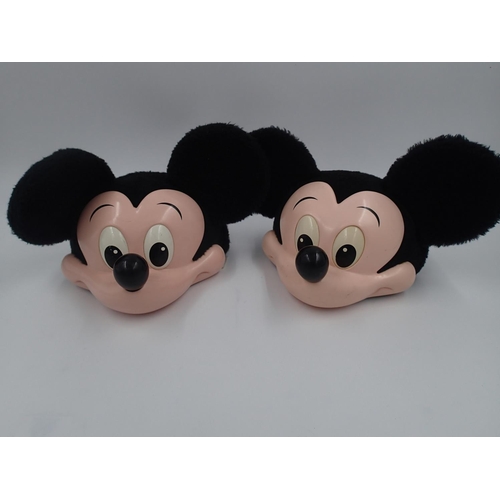 2119 - Two official Disney Mickey Mouse 3D, universal fitting caps. UK P&P Group 1 (£16+VAT for the first l... 