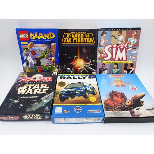 2122 - Six boxed PC/Amiga games, complete and in excellent condition. UK P&P Group 1 (£16+VAT for the first... 