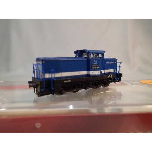 2129 - N Gauge Fleischmann 781106, Spitzke Logistics, blue, V60-SP-014, very good to excellent condition, m... 