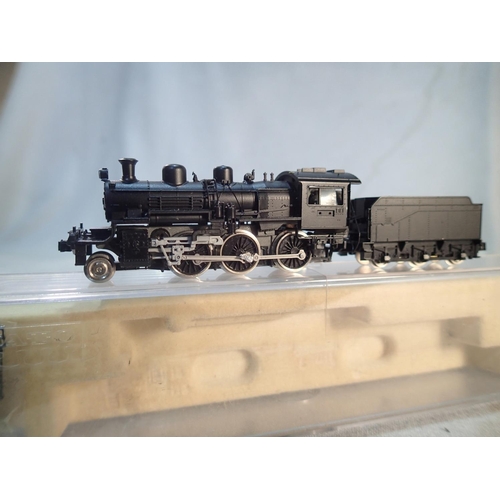 2136 - N Gauge Kato 2.6.0 and tender, black, requires attention, suitable for spares or repair. UK P&P Grou... 