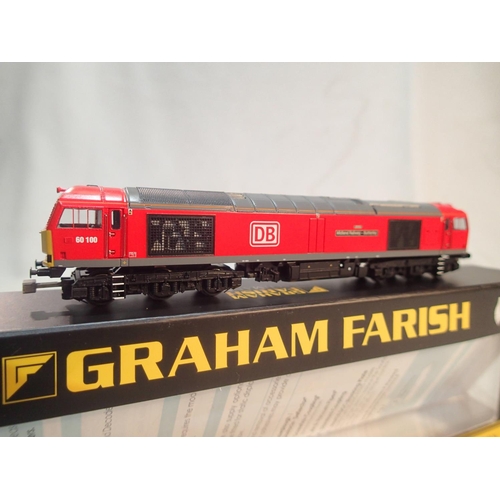 2140 - N Gauge Farish/Bachmann 371-359, class 60 diesel, 60100, Midland Railway Butterfly, DCC fitted, near... 