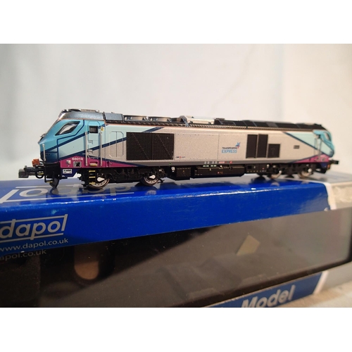 2146 - N Gauge Dapol 022-009, class 68 diesel, 68019, Brutus, Transpennine Express livery, DCC fitted, exce... 