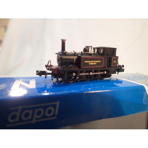 2151 - N Gauge Dapol 012-016, Terrier tank, black, 72, Newhaven Harbour Company, excellent condition, missi... 