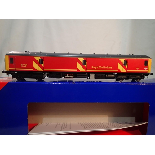 2180 - OO gauge Heljan 89411, class 128 railcar, Royal Mail red, 55995, near mint, storage wear to box. UK ... 