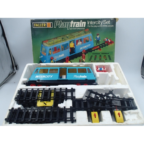 2237 - Boxed Faller play train Intercity set, incomplete. Items are in excellent condition. UK P&P Group 2 ... 