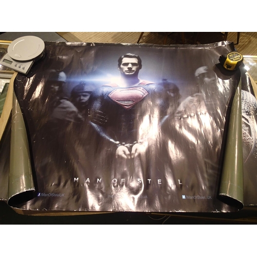 2251 - Two Superman Man of Steel movie posters. UK P&P Group 2 (£20+VAT for the first lot and £4+VAT for su... 