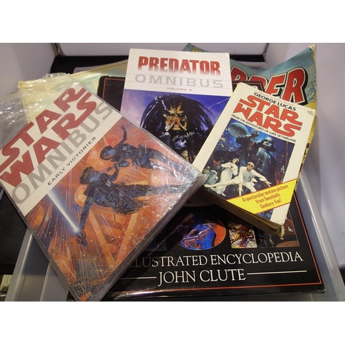 2268 - Collection of books, including a 1977 paperback Star Wars from the Adventures Of Luke Skywalker, a h... 