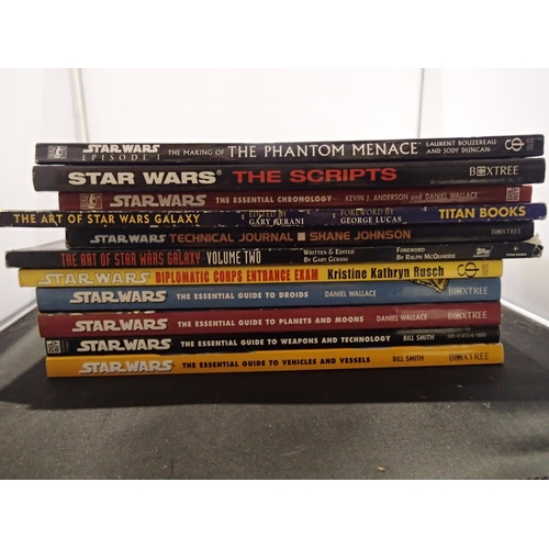 2269 - Collection of 11 Star Wars paperback reference books. UK P&P Group 2 (£20+VAT for the first lot and ... 