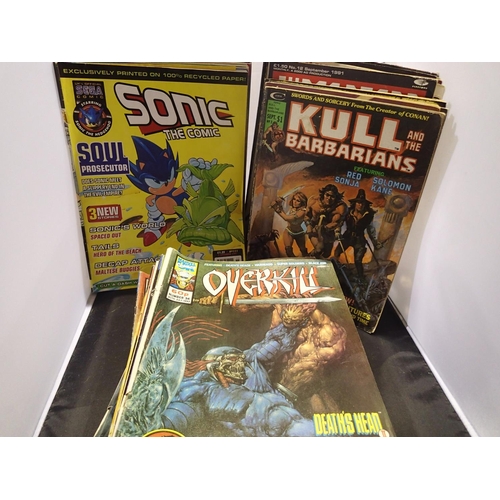 2272 - Seventy one mixed Marvel/Sega/Curtis Comics mostly Overkill and Sonic the Comic. Not available for i... 