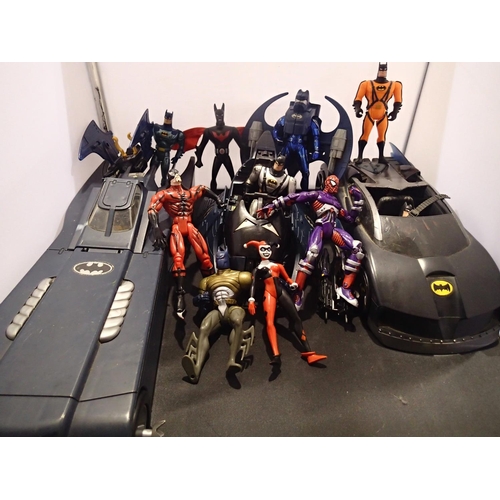 2274 - Three Kenner, Batman vehicles, eight figures and two Spiderman. UK P&P Group 2 (£20+VAT for the firs... 