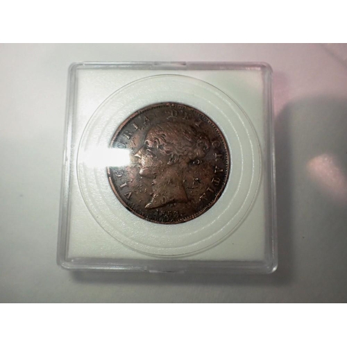 1090 - 1853 - young head halfpenny of queen Victoria. UK P&P Group 1 (£16+VAT for the first lot and £2+VAT ... 